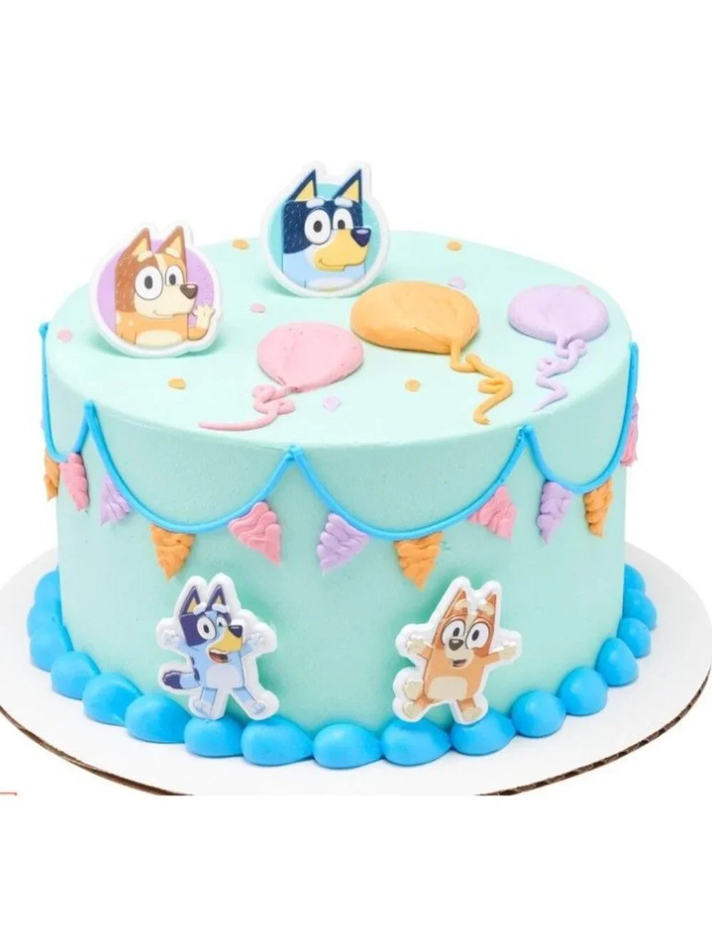 Bluey So Much Fun Rings Cupcake Decorations 24 -3D Food Safe Cake Toppers